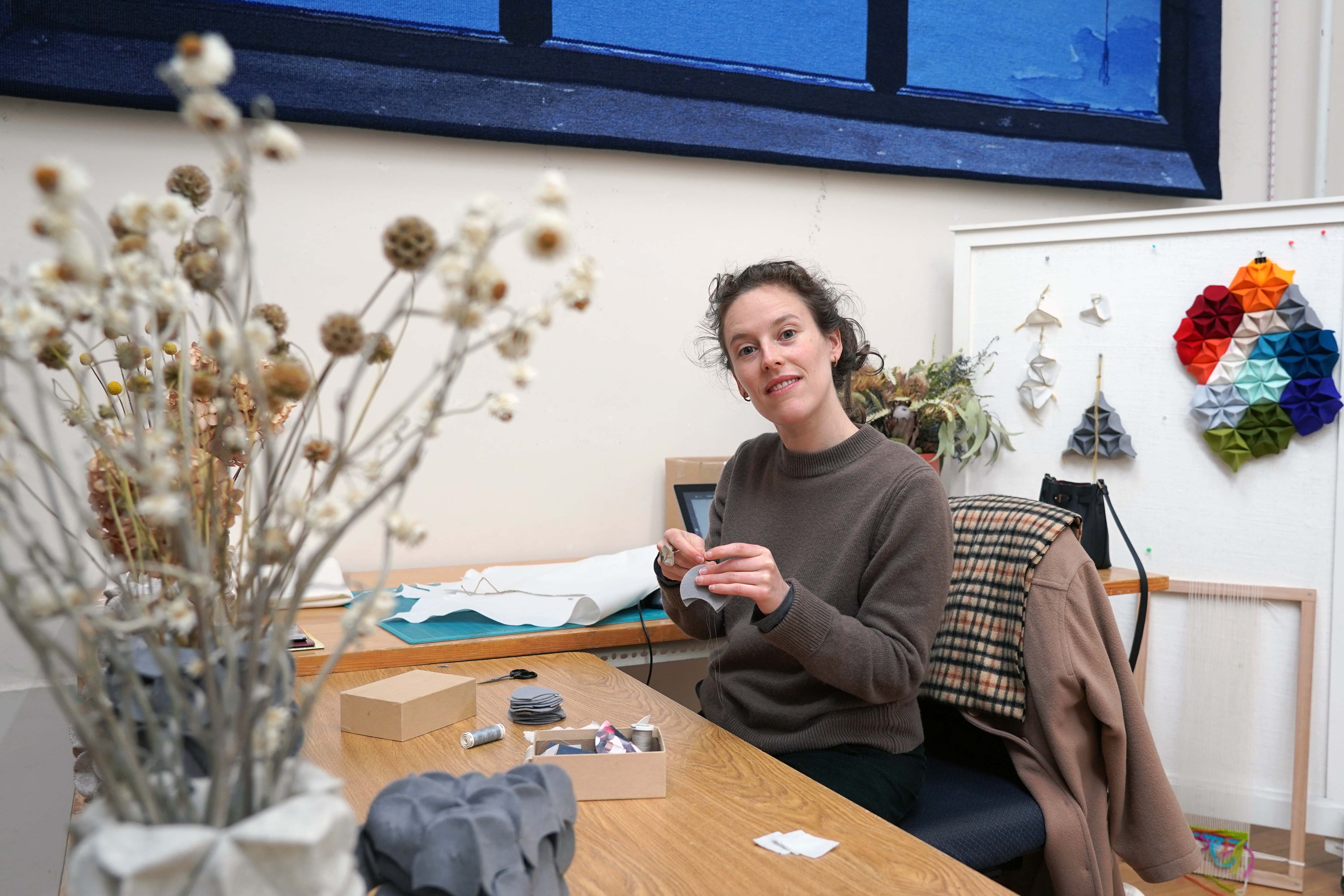 Isabel Deakin at the ATW during her residency 