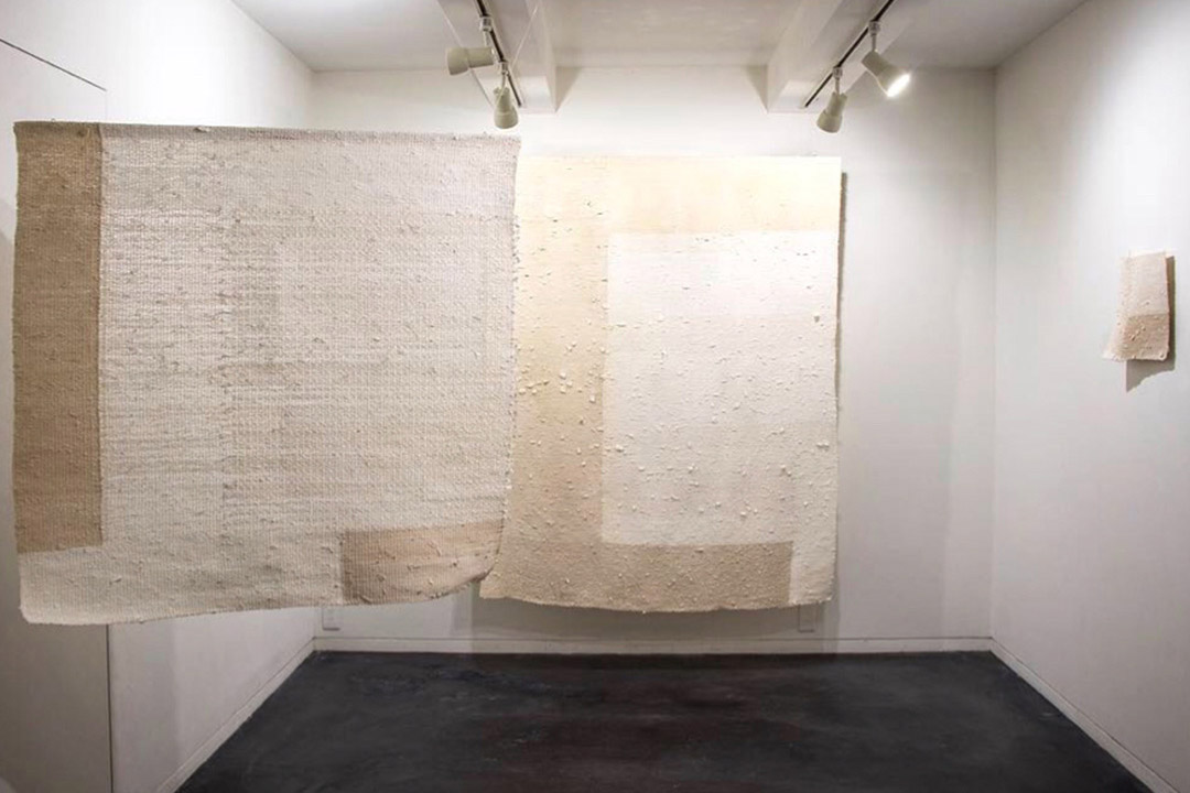 Misako Nakahira, ‘Water’, 2019, tapestry/tosawashi, paper yarn. Image courtesy of the artist.
