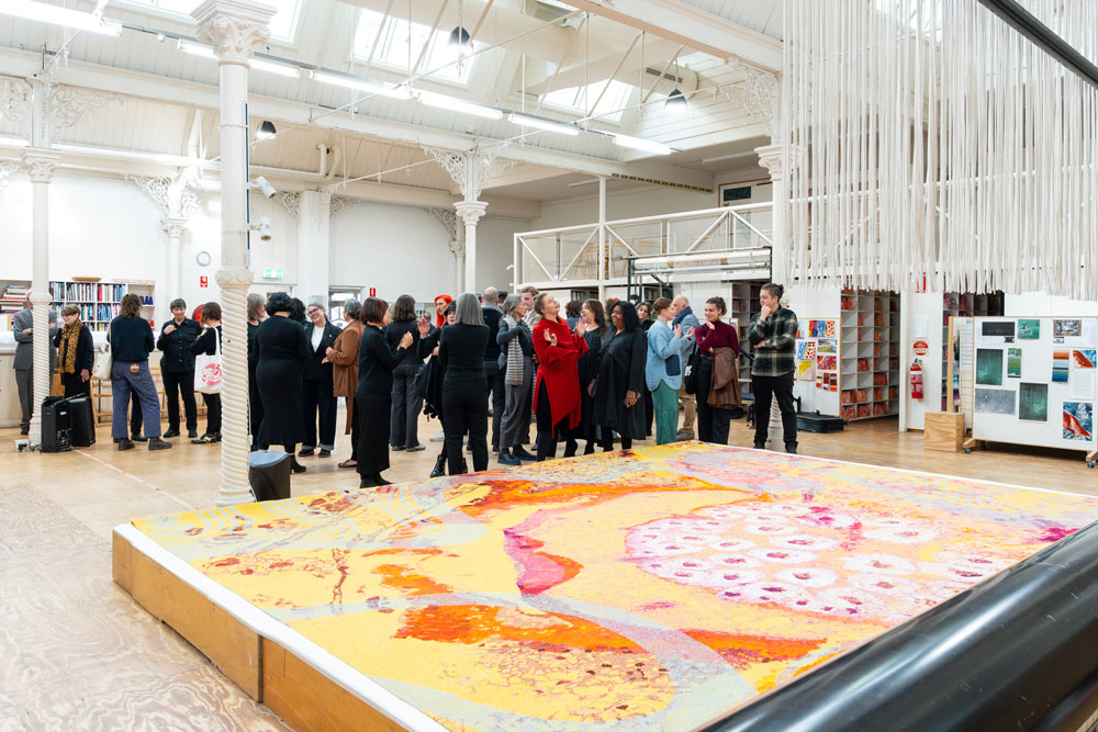 Gathering around a Tapestry at ATW