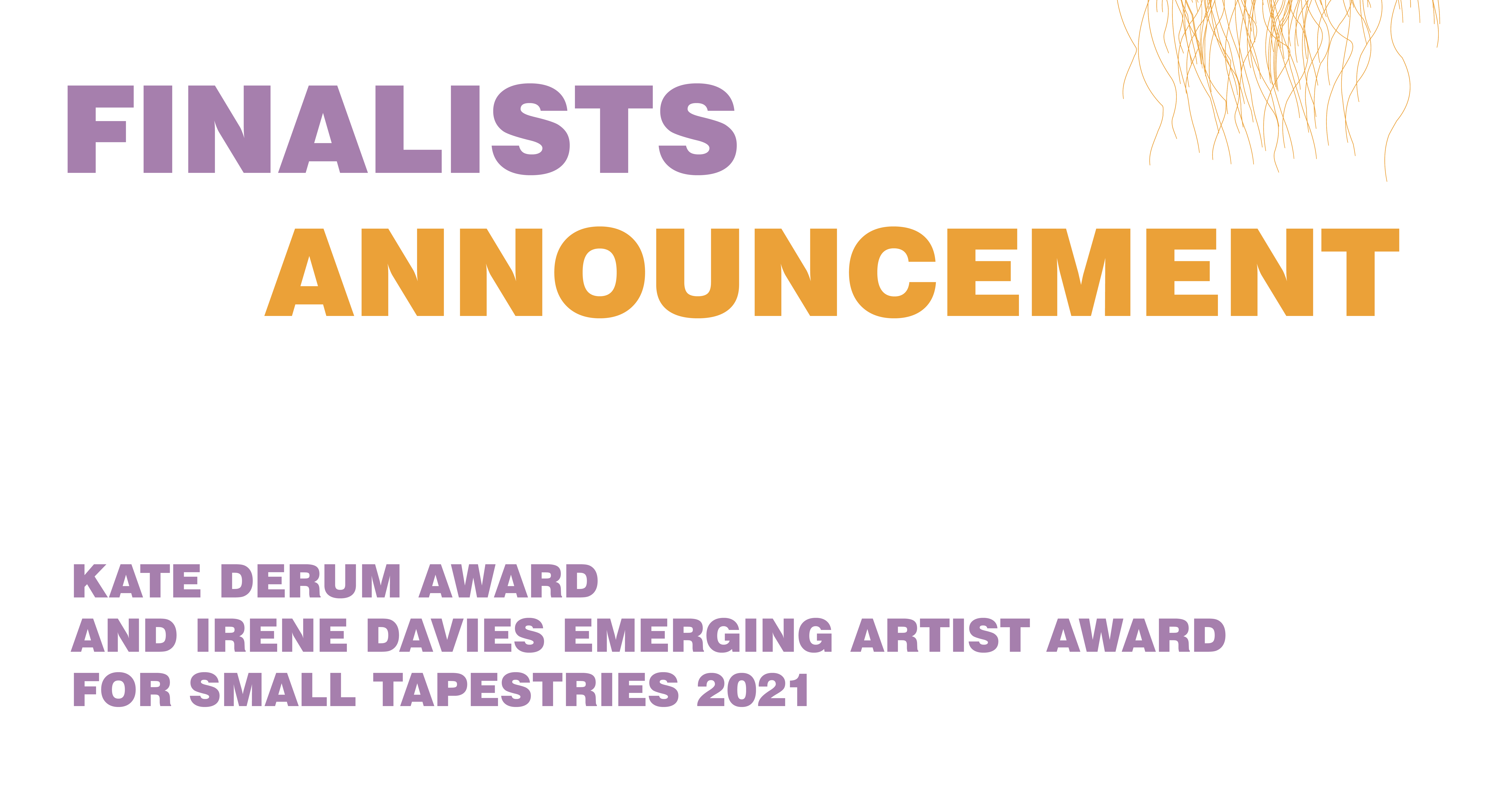 Kate Derum Award & Irene Davies Award Finalists Kate Derum Award & Irene Davies Award Finalists